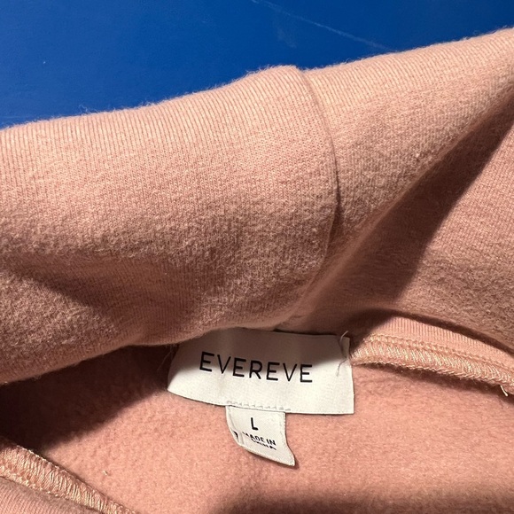 Evereve Juliana Tunic Mock Neck Sweatshirt Dusty Rose Size Large - Picture 4 of 5